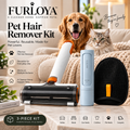 FURLOYA™ 3-Piece Pet Hair Remover Kit